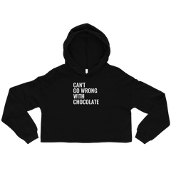Can't Go Wrong With Chocolate Cropped Hoodie