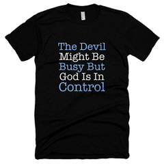 God Is In Control Black T-shirt