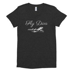 Tri Blend Fly Diva T-shirt