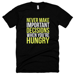 Never Make Important Decisions  Unisex T-shirt