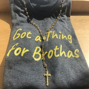 Got a Thing for Brothas (in yellow print) T-shirt