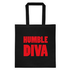 Humble Diva Black Tote Bag